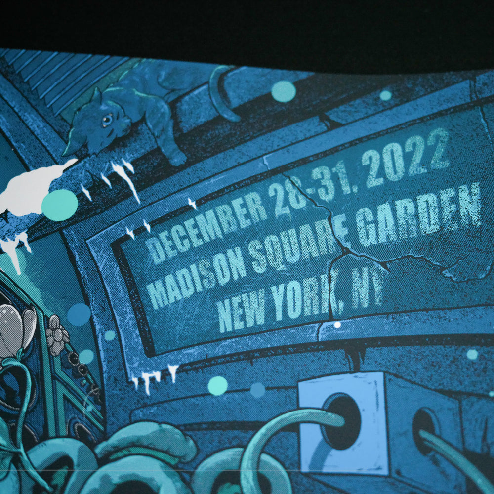 close up of brandon trammel poster with concert date