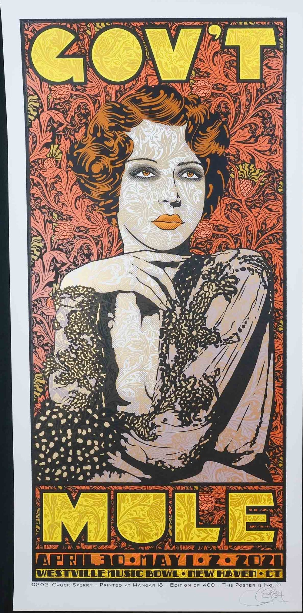 chuck sperry poster with woman posing