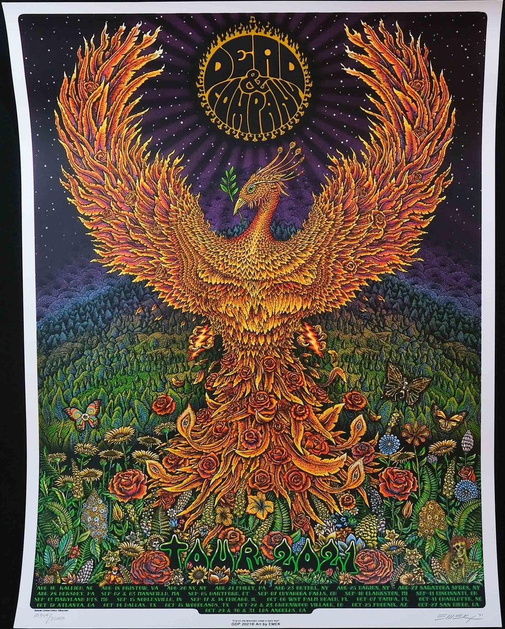 emek dead and company poster with pheonix