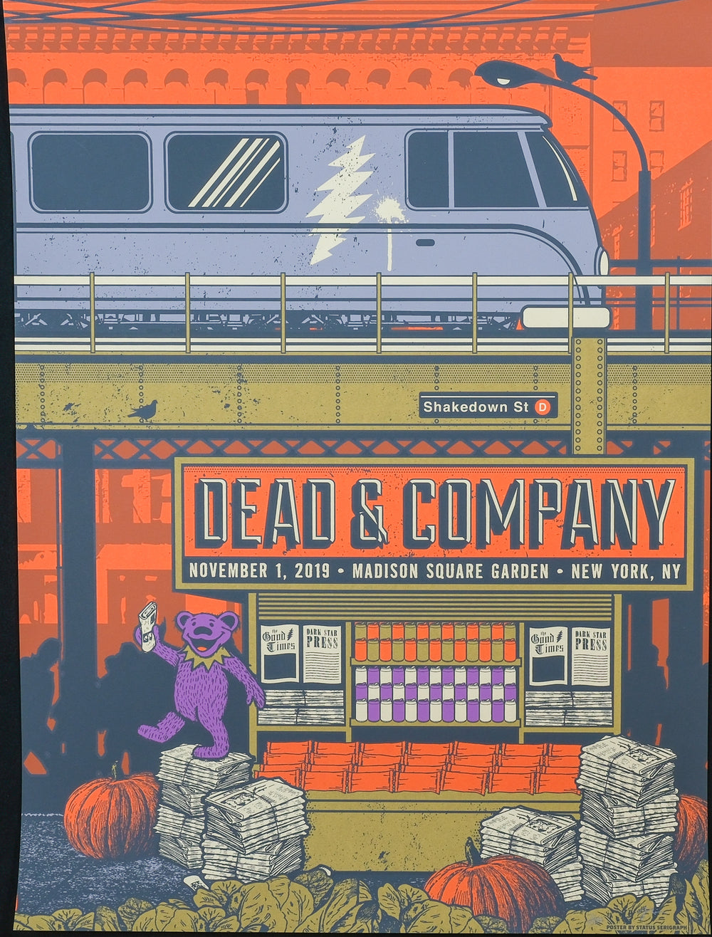 justin helton dead and company concert poster