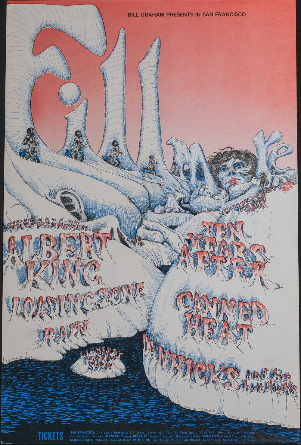 lee conklin albert king concert poster