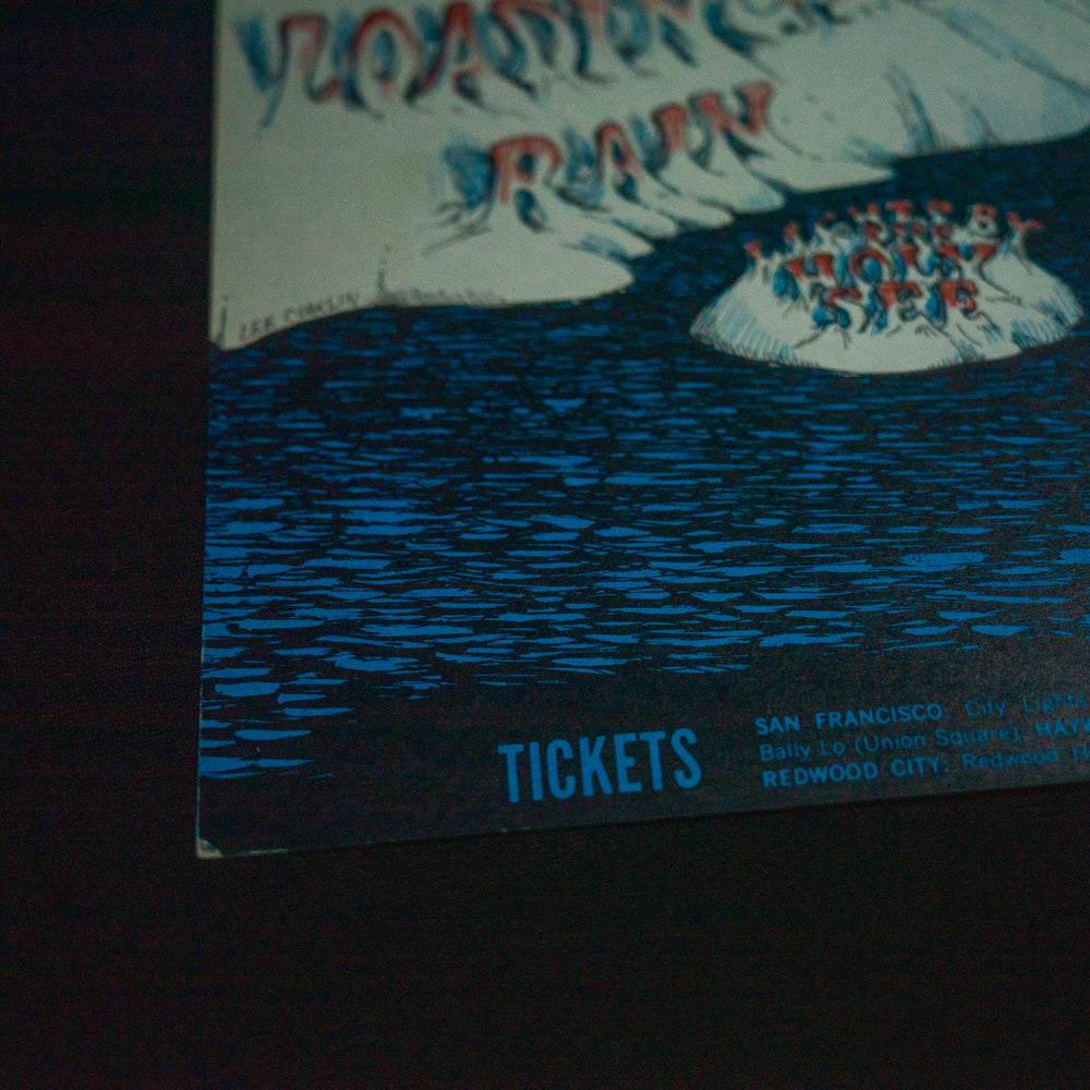 close up of bottom left of lee conklin albert king concert poster