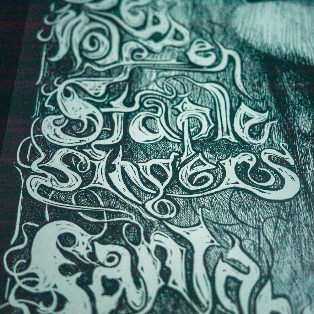 close up of lee conklin grateful dead concert poster