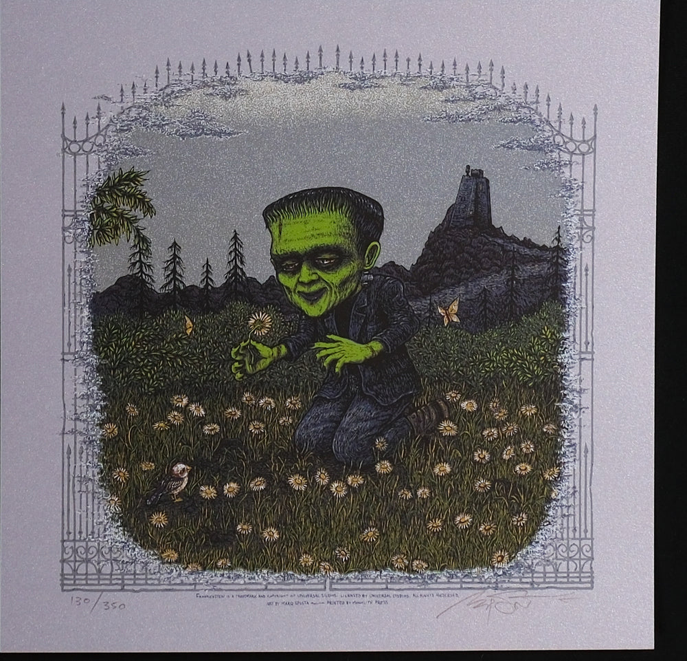 Marq Spusta Frankenstein Universal Monsters Elite poster with zombie