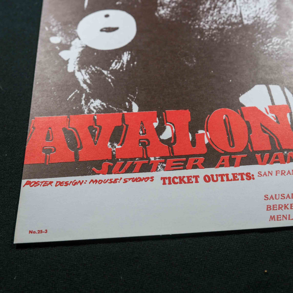 close up of Stanley Mouse RareDeadConcertPoster with artist name