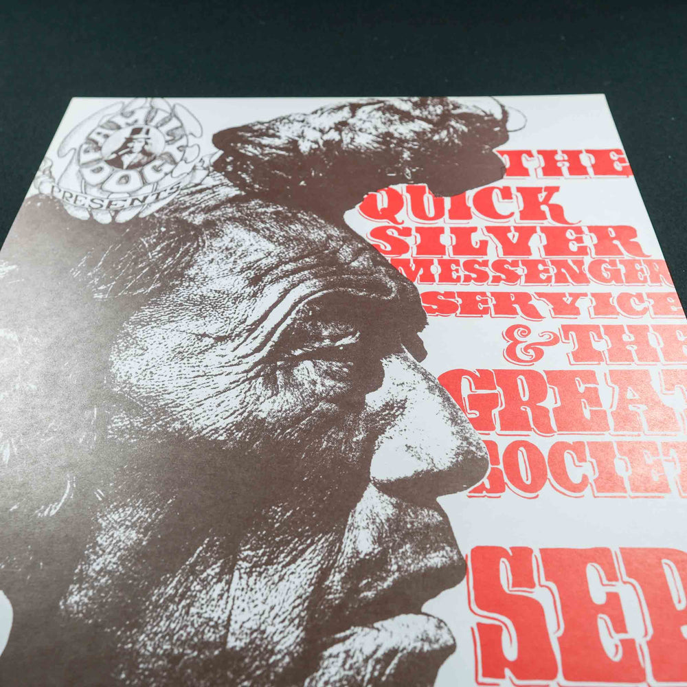 close up of Stanley Mouse RareDeadConcertPoster with person