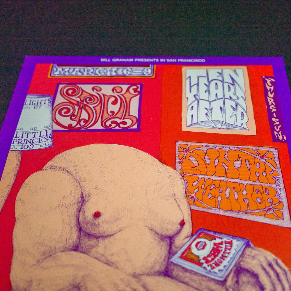 Lee Conklin Spirit 1969 BG-163 OP-1 Concert Poster