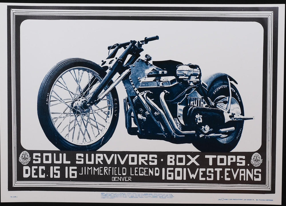 Soul Survivors 1967 Denver Concert Poster