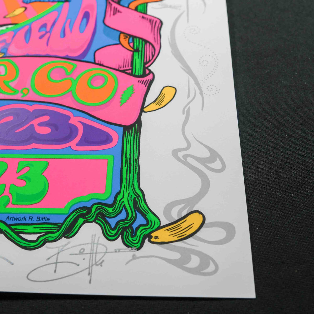 Richard Biffle Dead and Company 2023 Boulder Artist Proof Concert Poster