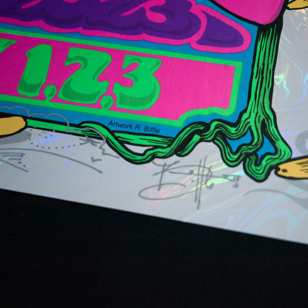 Richard Biffle Dead and Company 2023 Boulder Lava Foil Concert Poster