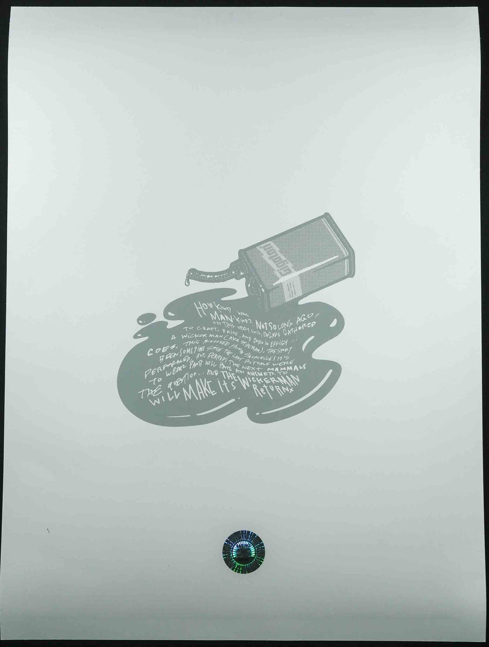 Ames Bros Pearl Jam 2022 London Concert Poster