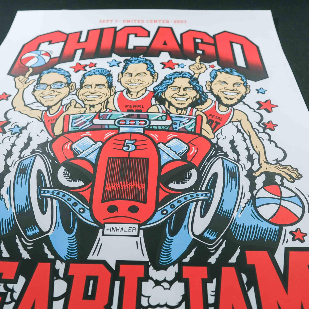 Ames Bros Pearl Jam 2023 Chicago Concert Poster