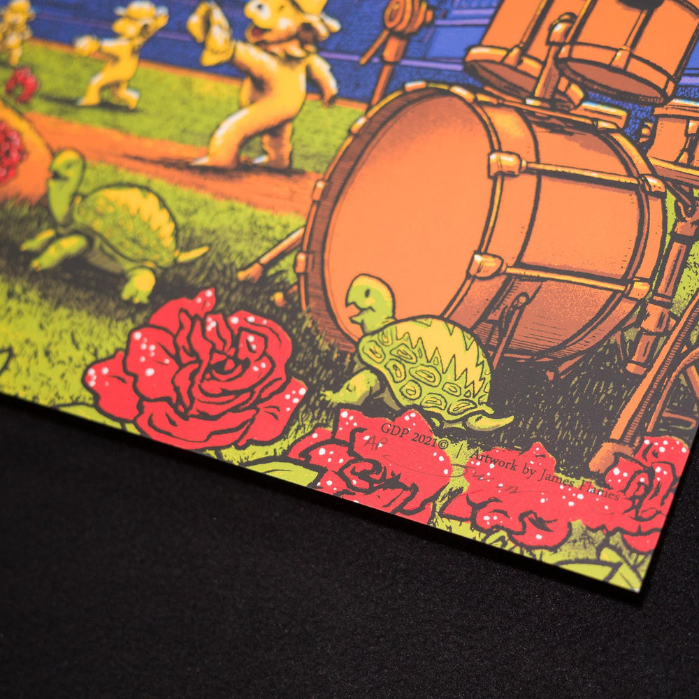 James Flames Dead and Company 2021 Chicago Signed Artist Proof Concert Poster