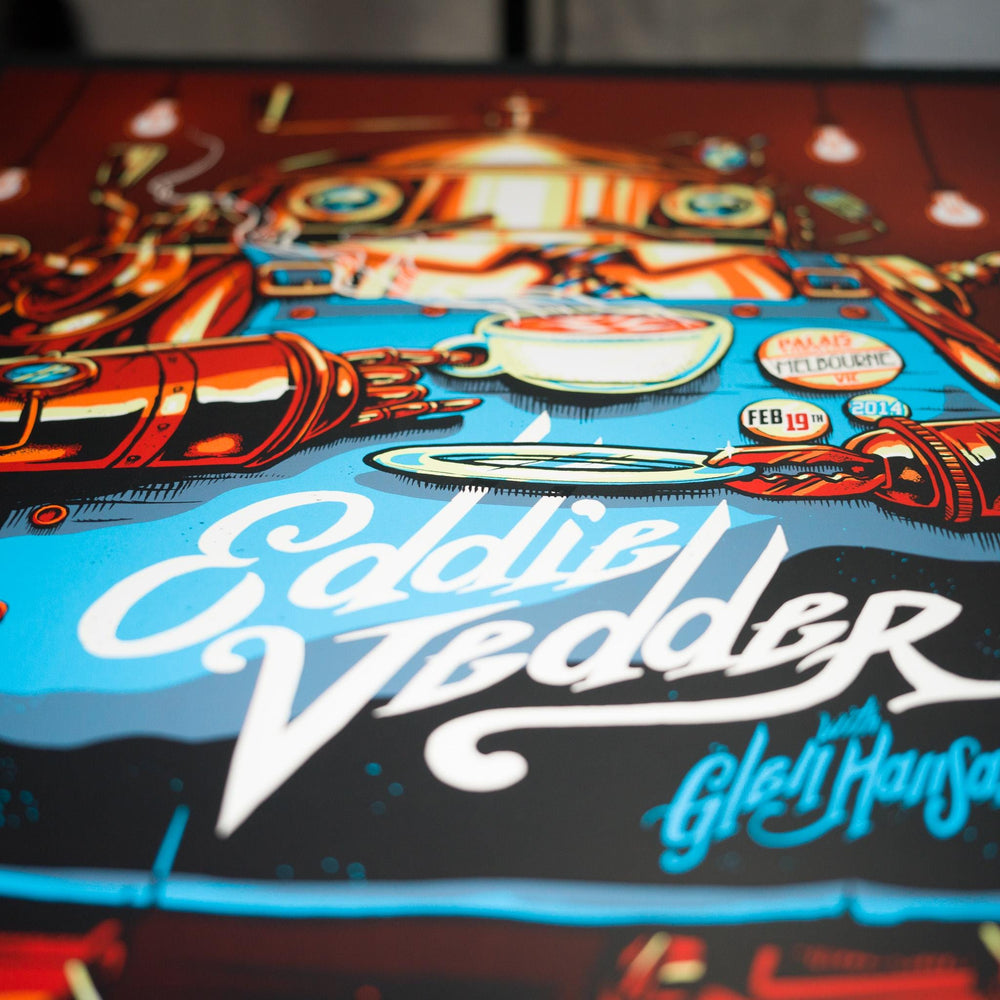 Munk One Eddie Vedder 2014 Melbourne Concert Poster