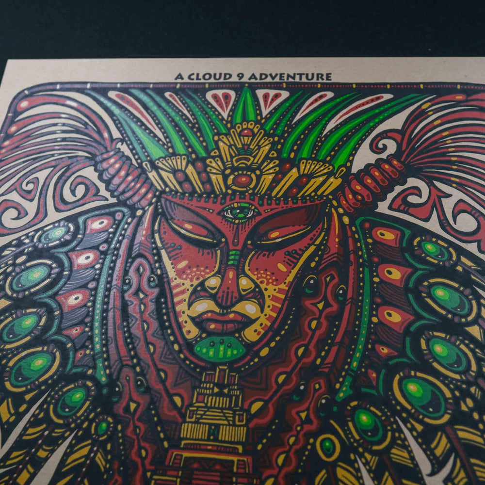 Jeff Wood Widespread Panic Panic en la Playa 2012 Concert Poster