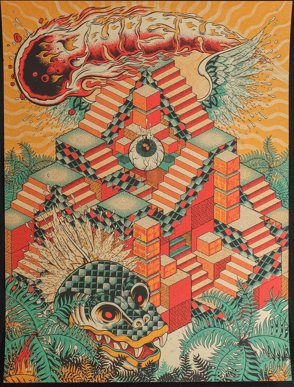 Ryan Besch Phish 2022 Riviera Maya Concert Poster