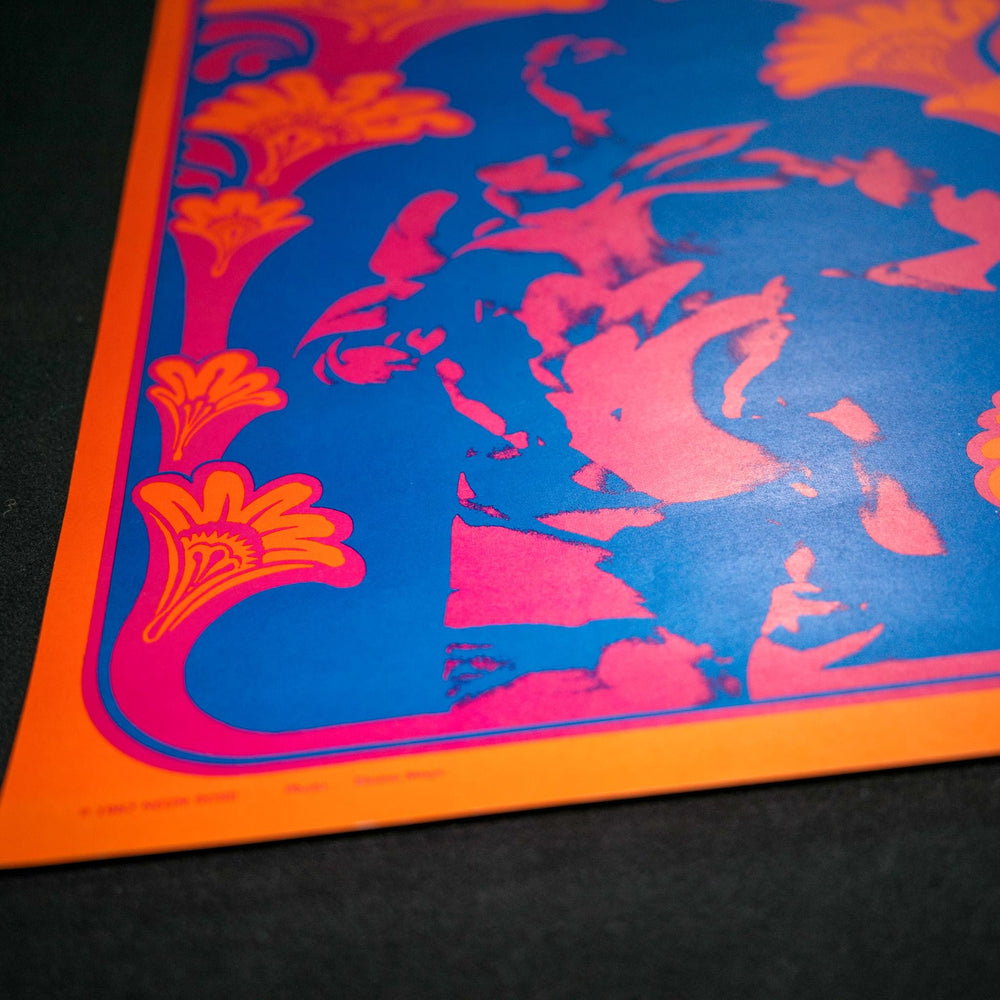 Victor Moscoso Wildflower 1967 Fillmore NR-9 Concert Poster