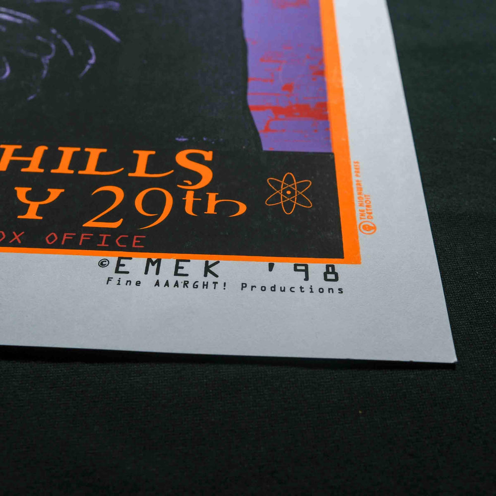 Emek The Verve 1998 Detroit Concert Poster