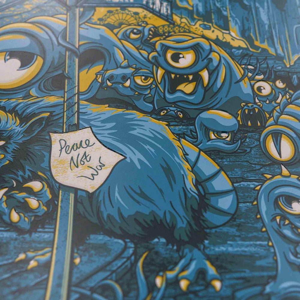 Josh Townshend Pearl Jam 2022 London Concert Poster