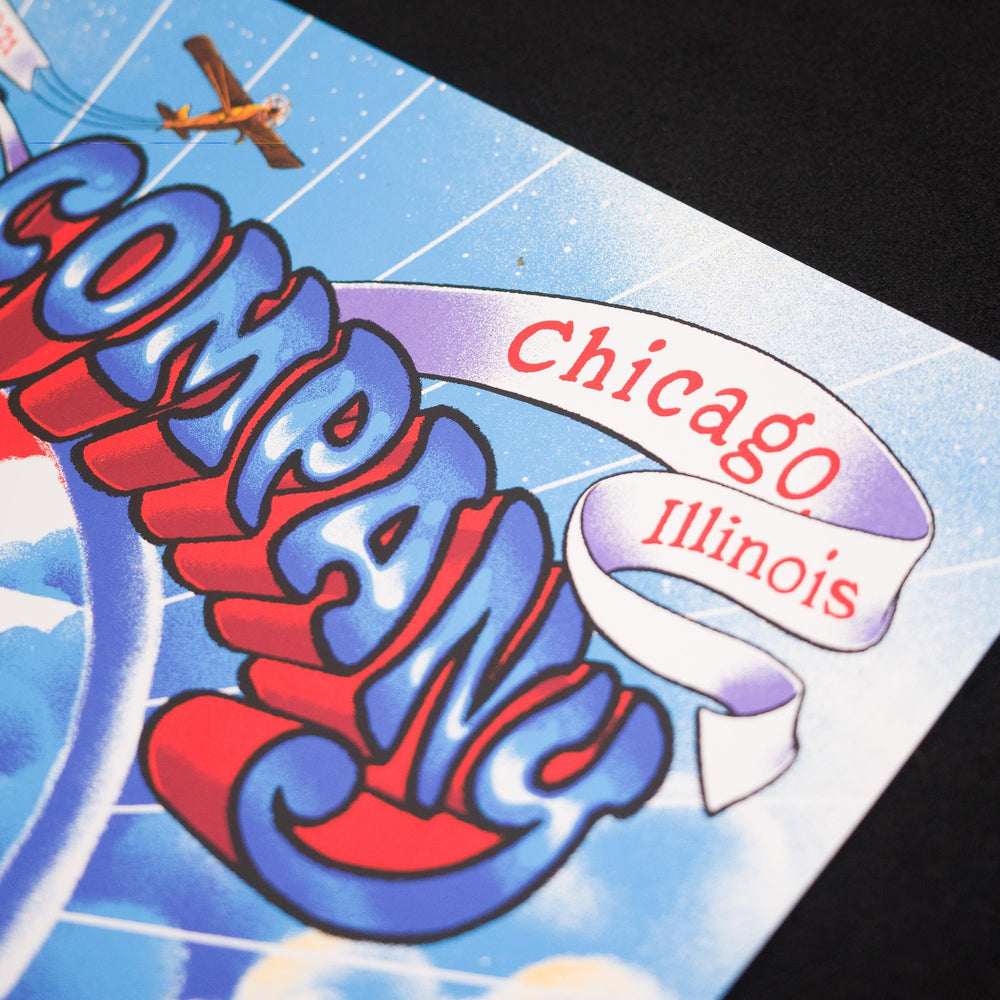 James Flames Dead and Company 2021 Chicago Signed Artist Proof Concert Poster