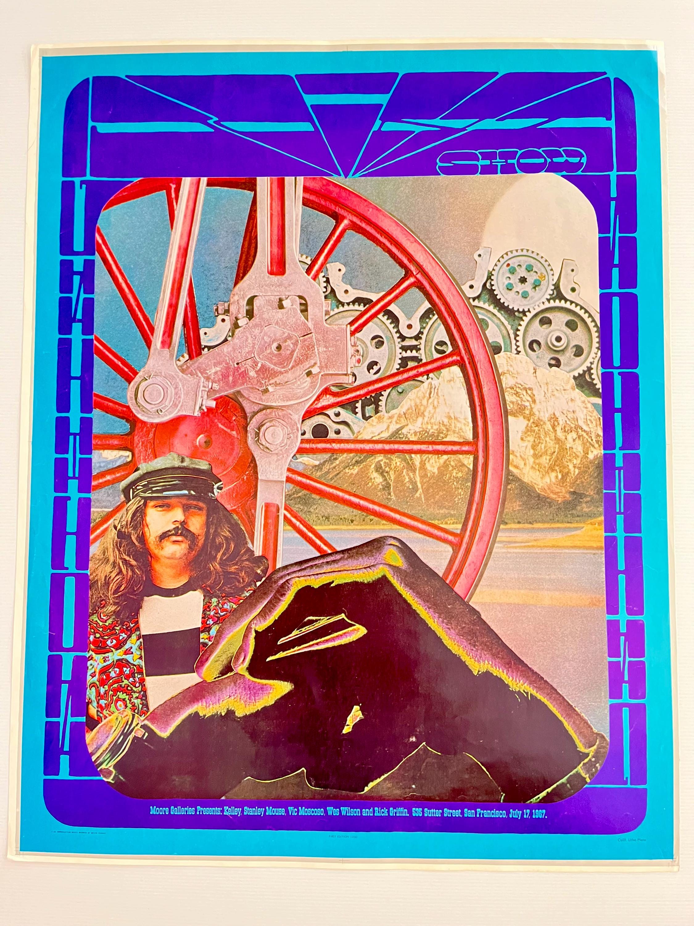 Visual Reference: 1967 Psychedelic Concert Poster Reprint Stanley Mouse Moscoso Rick G