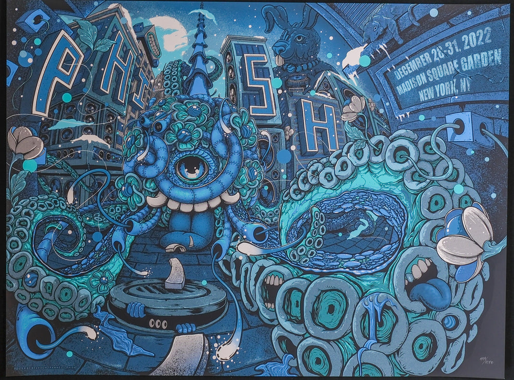 brandon trammel poster with blue octopus 