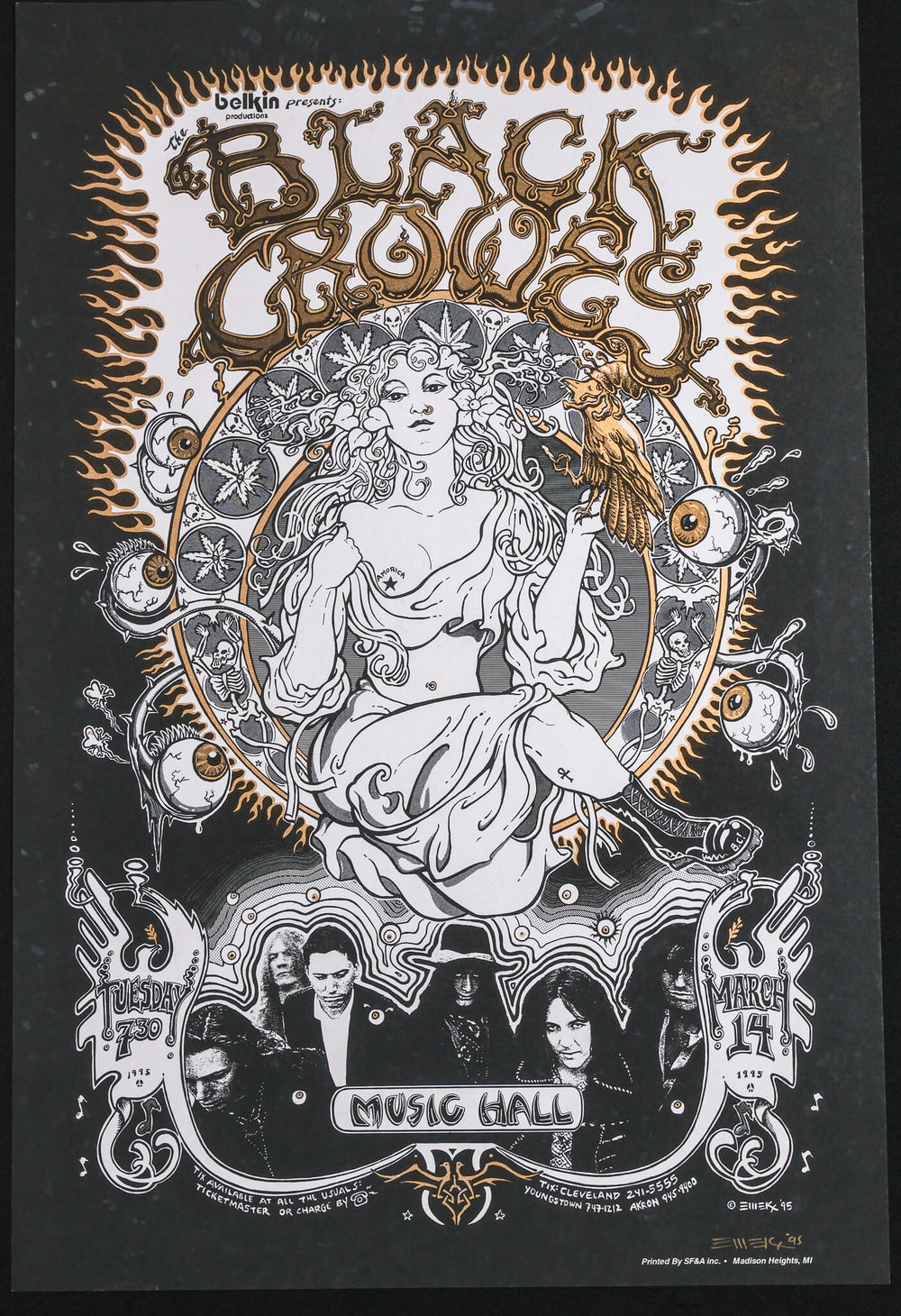 emek black crowes poster