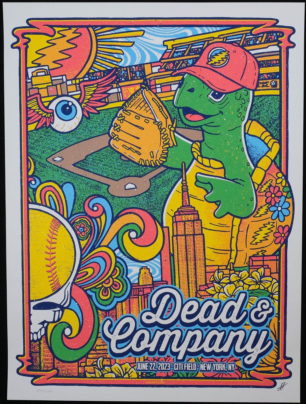 Gregg gordon dead and company poster with turtle