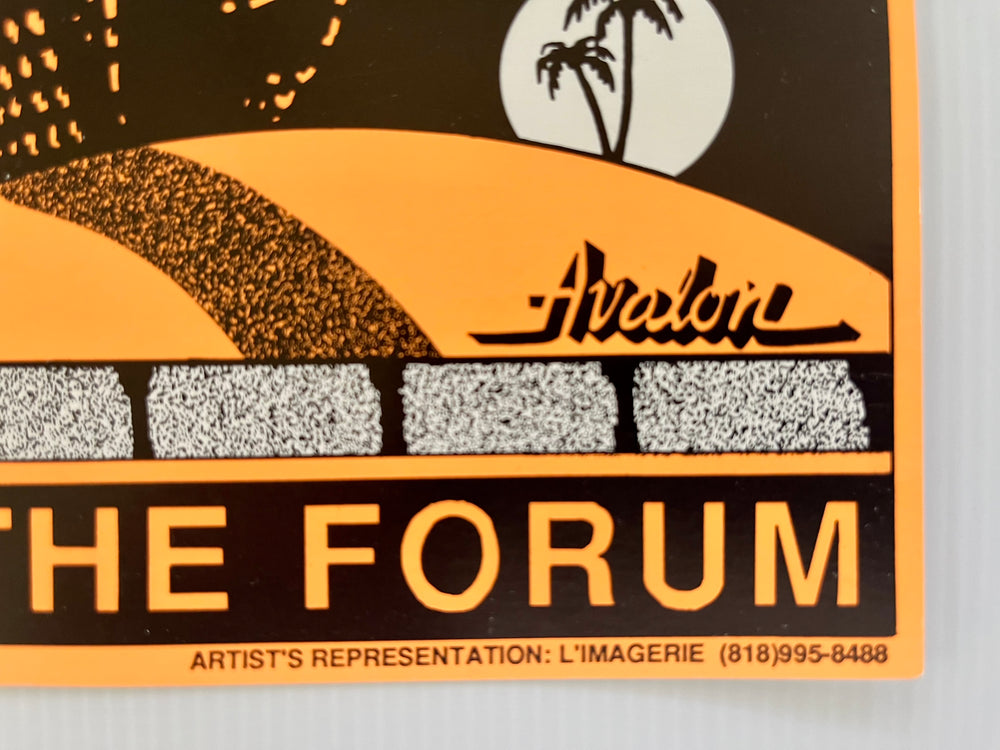 Eric Clapton 1990 The Forum Los Angeles Original 1st Print Frank Kozik Concert Poster