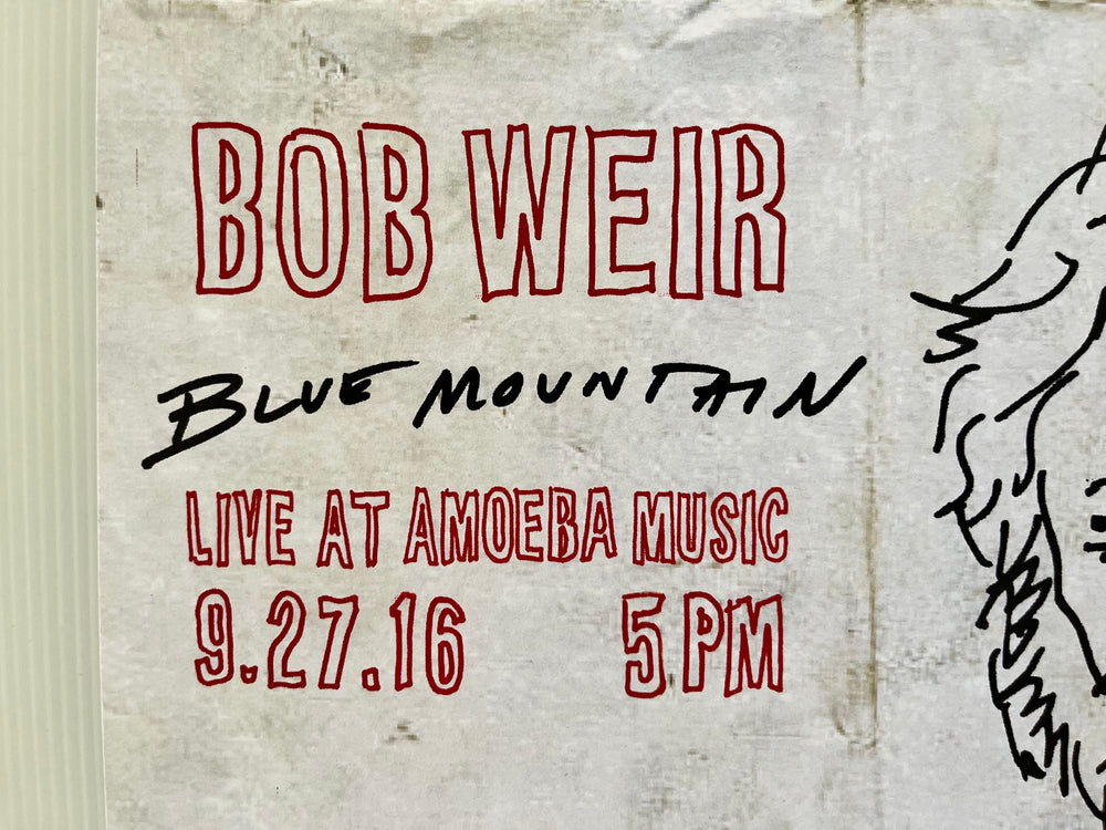 Bob Weir Grateful Dead 2016 Amoeba Music Blue Mountain Limited Edition Concert Poster