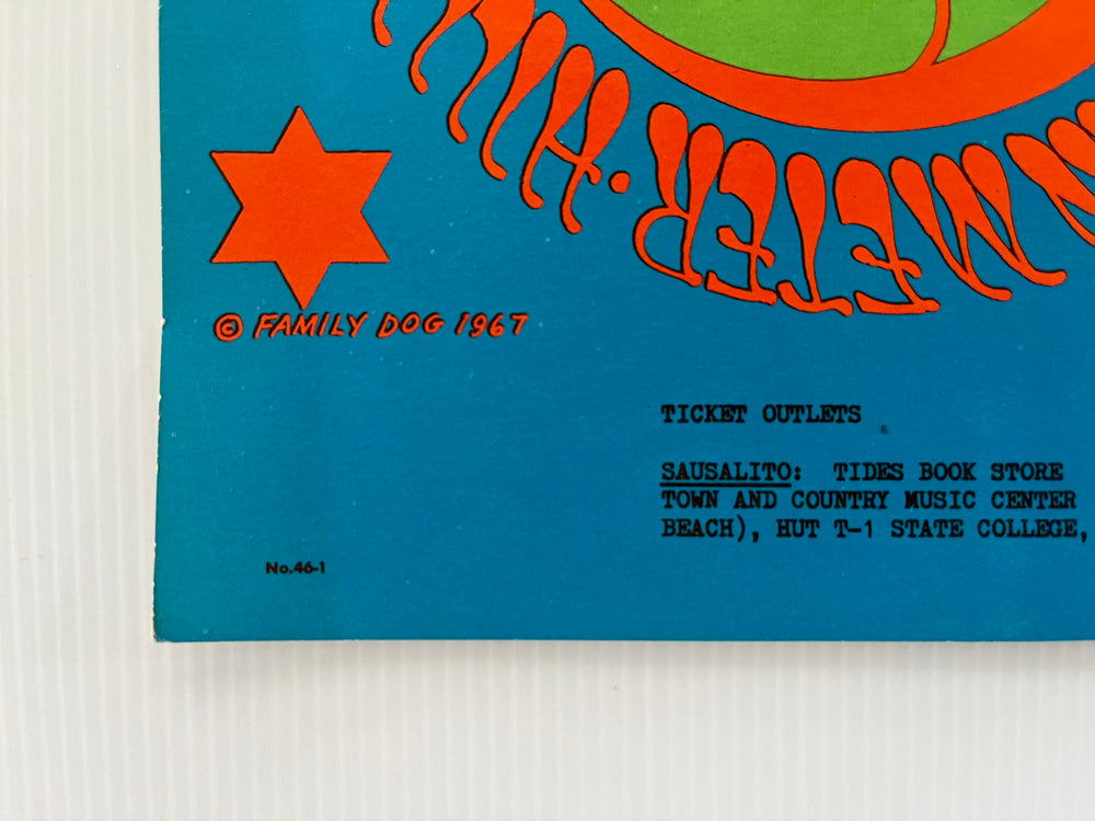 Country Joe & The Fish 1967 Avalon FD-46 Original Victor Moscoso Concert Poster