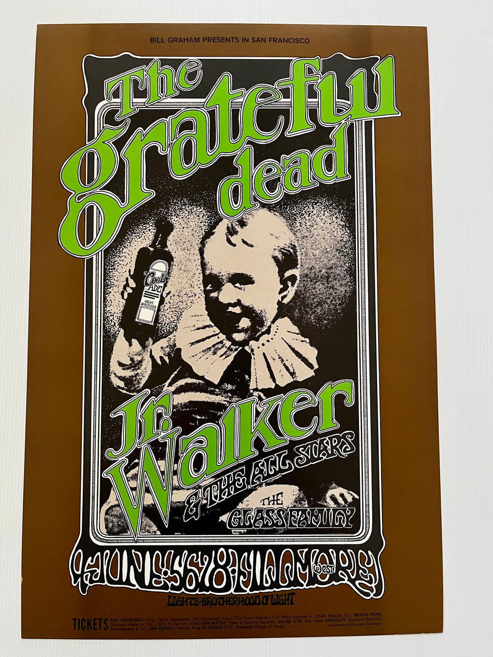 Grateful Dead 1969 Fillmore West BG-176 Randy Tuten Second Print Concert Poster