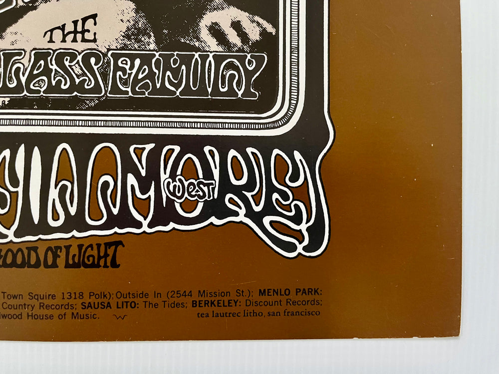 Grateful Dead 1969 Fillmore West BG-176 Randy Tuten Second Print Concert Poster