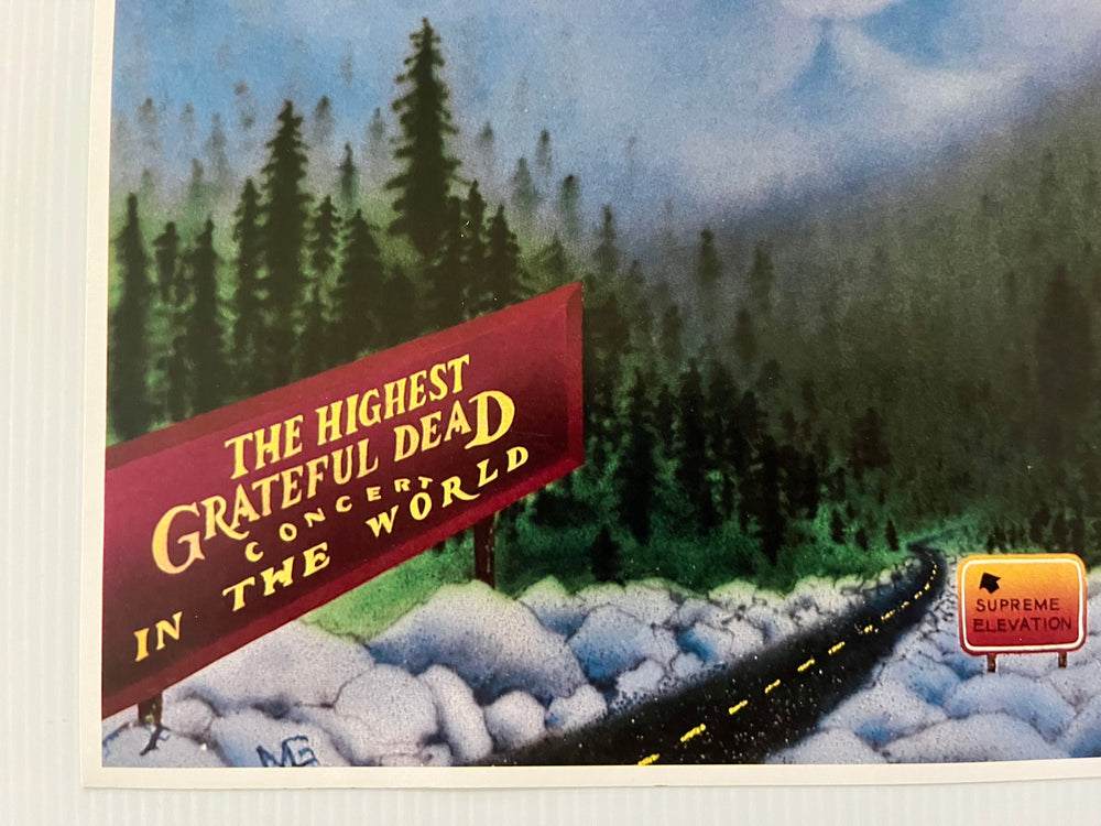 Grateful Dead 1986 Boreal Ridge Summit Conference II Original Concert Poster