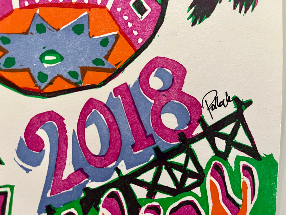 Phish Curveball 2018 Watkins Glen Jim Pollock Signed Numbered 386/1500 Concert Poster