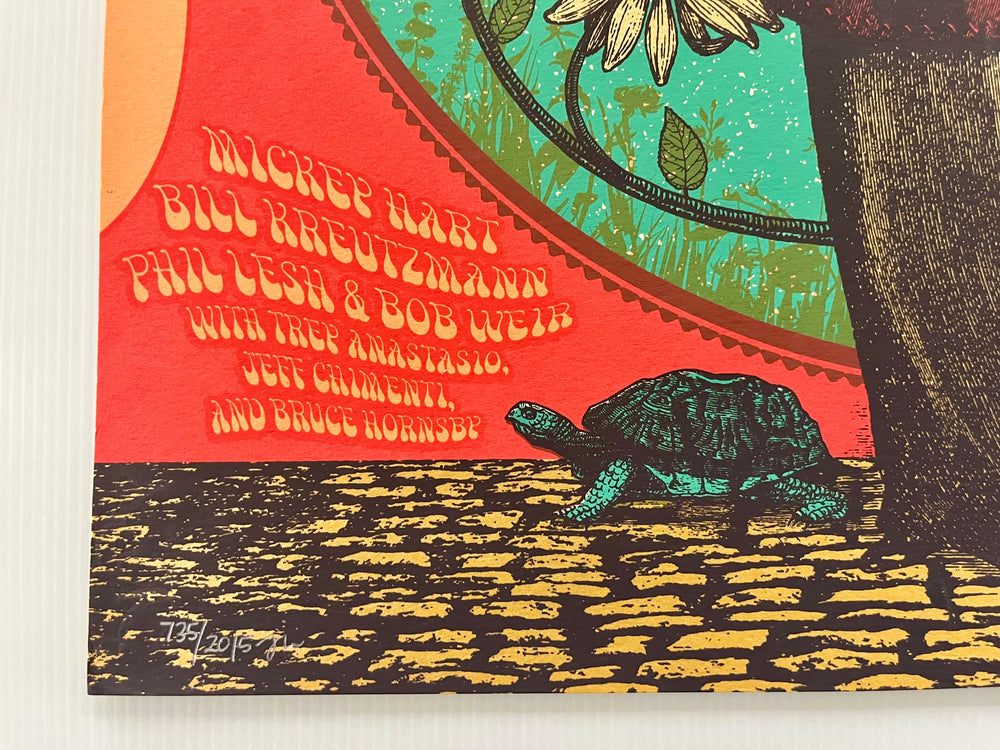 Grateful Dead Fare Thee Well 2015 Santa Clara Signed Numbered Status Serigraph Poster