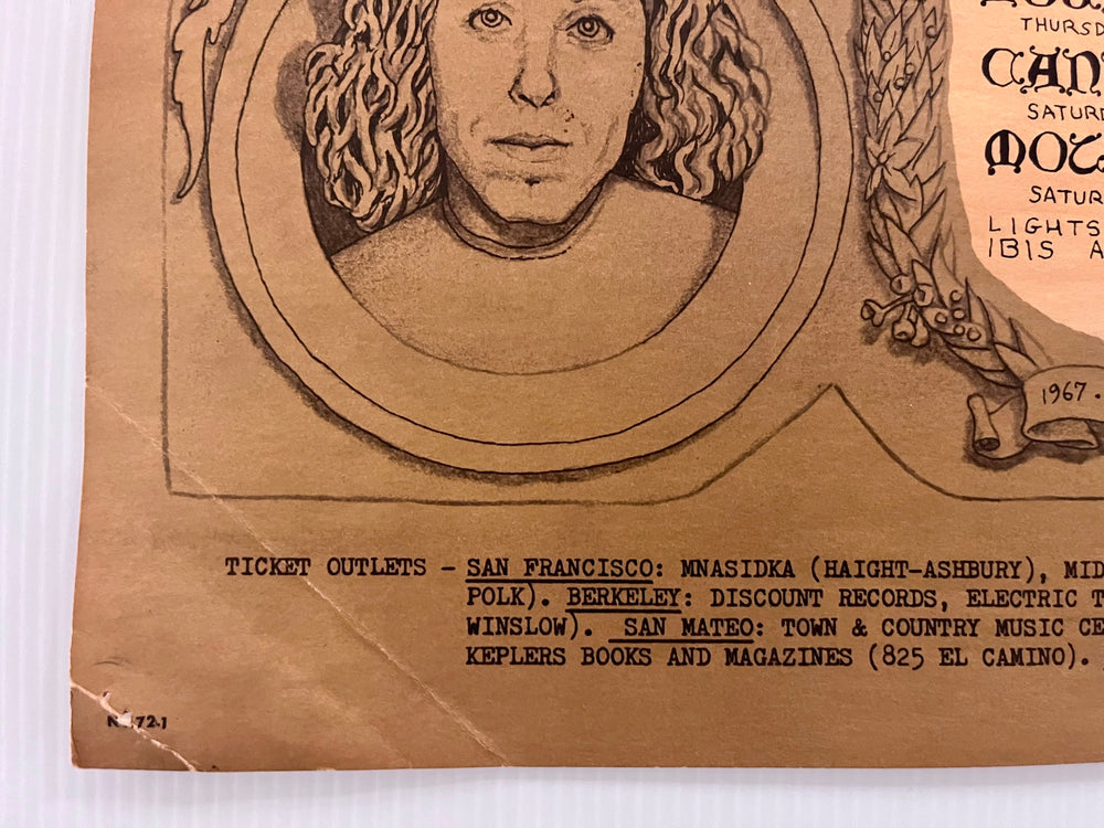 Janis Joplin Big Brother 1967 Avalon FD-72 Original 1st Print Dennis Nolan Poster