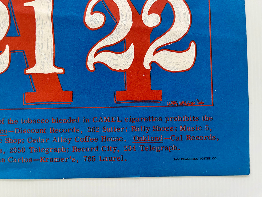 Love Captain Beefheart Big Brother Avalon FD-9 Wes Wilson San Francisco Poster Co Reprint