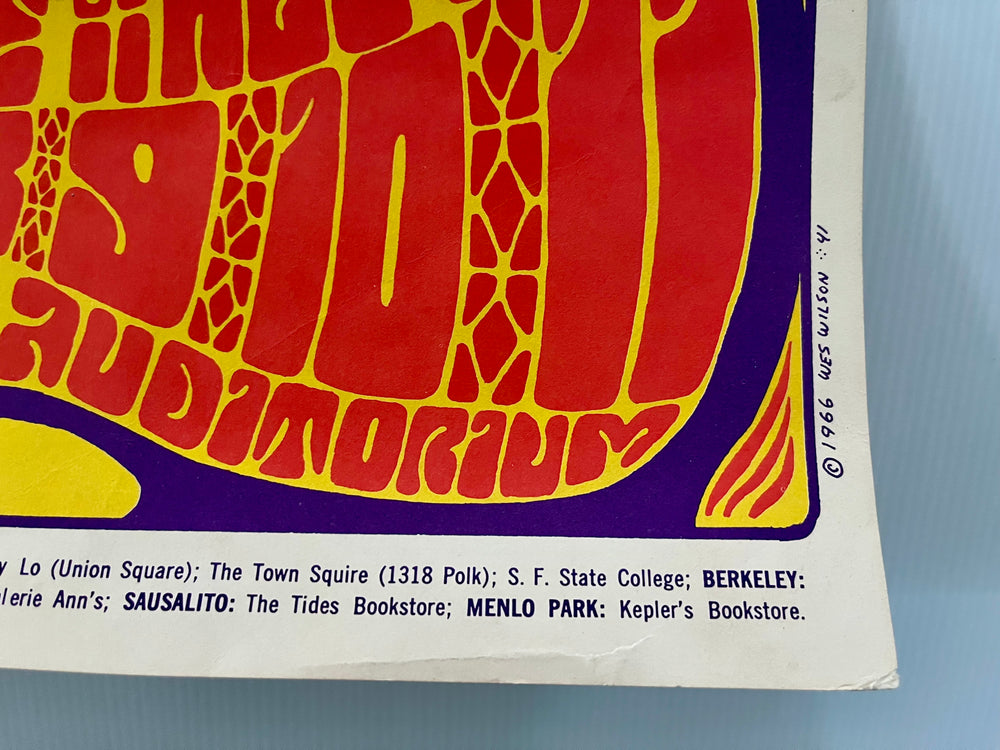 Grateful Dead Big Mama Thornton 1966 Fillmore BG-41 Wes Wilson 2nd Printing Poster