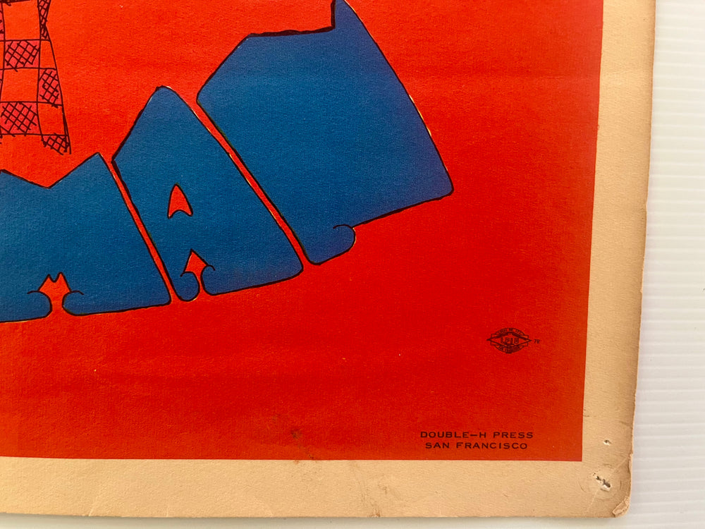 1967 Acid Man Berkeley Bonaparte Original Psychedelic Poster Double-H Press