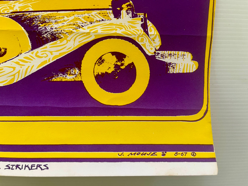 Stanley Mouse 1967 Cosmic Car Show Muir Beach Psychedelic Poster Reproduction