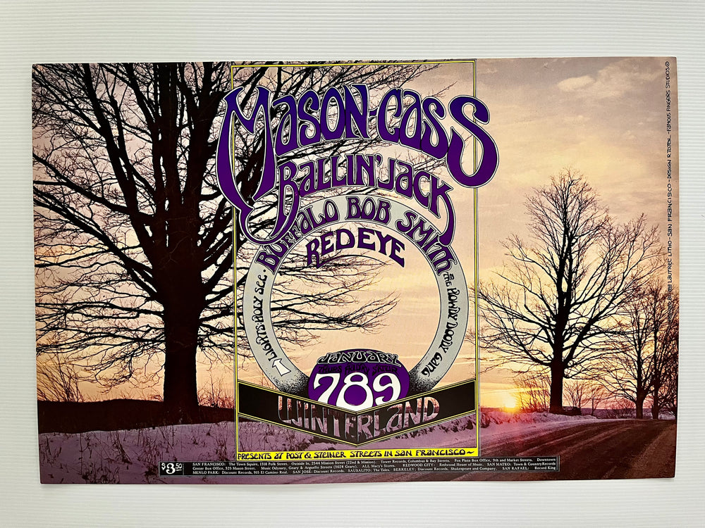 Dave Mason Cass Elliot 1971 Winterland Original Randy Tuten Concert Poster