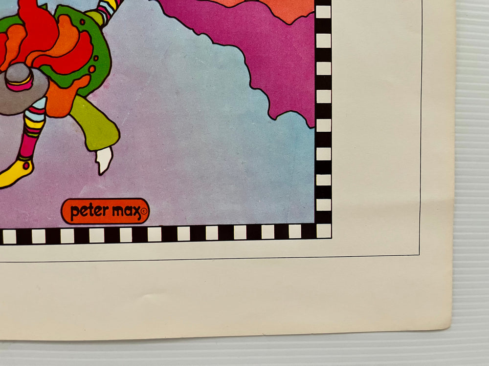 Peter Max 1970 The American Way American Airlines Psychedelic Pop Art Poster Page