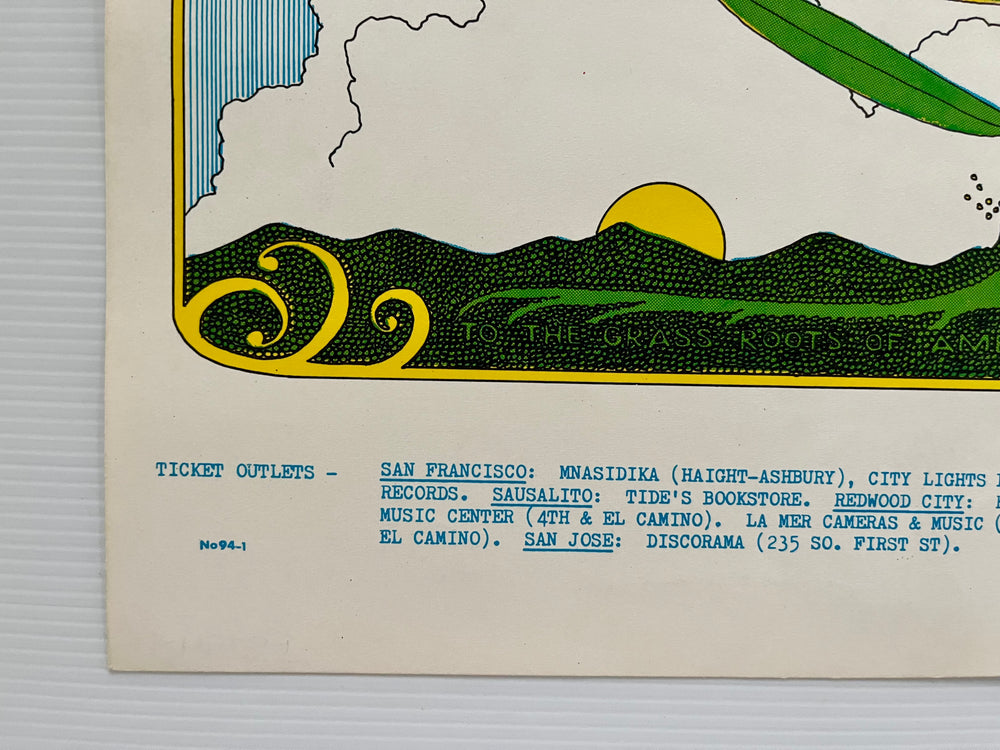 Flatt & Scruggs 1967 Original FD-94-1 Avalon Ballroom Family Dog Concert Poster