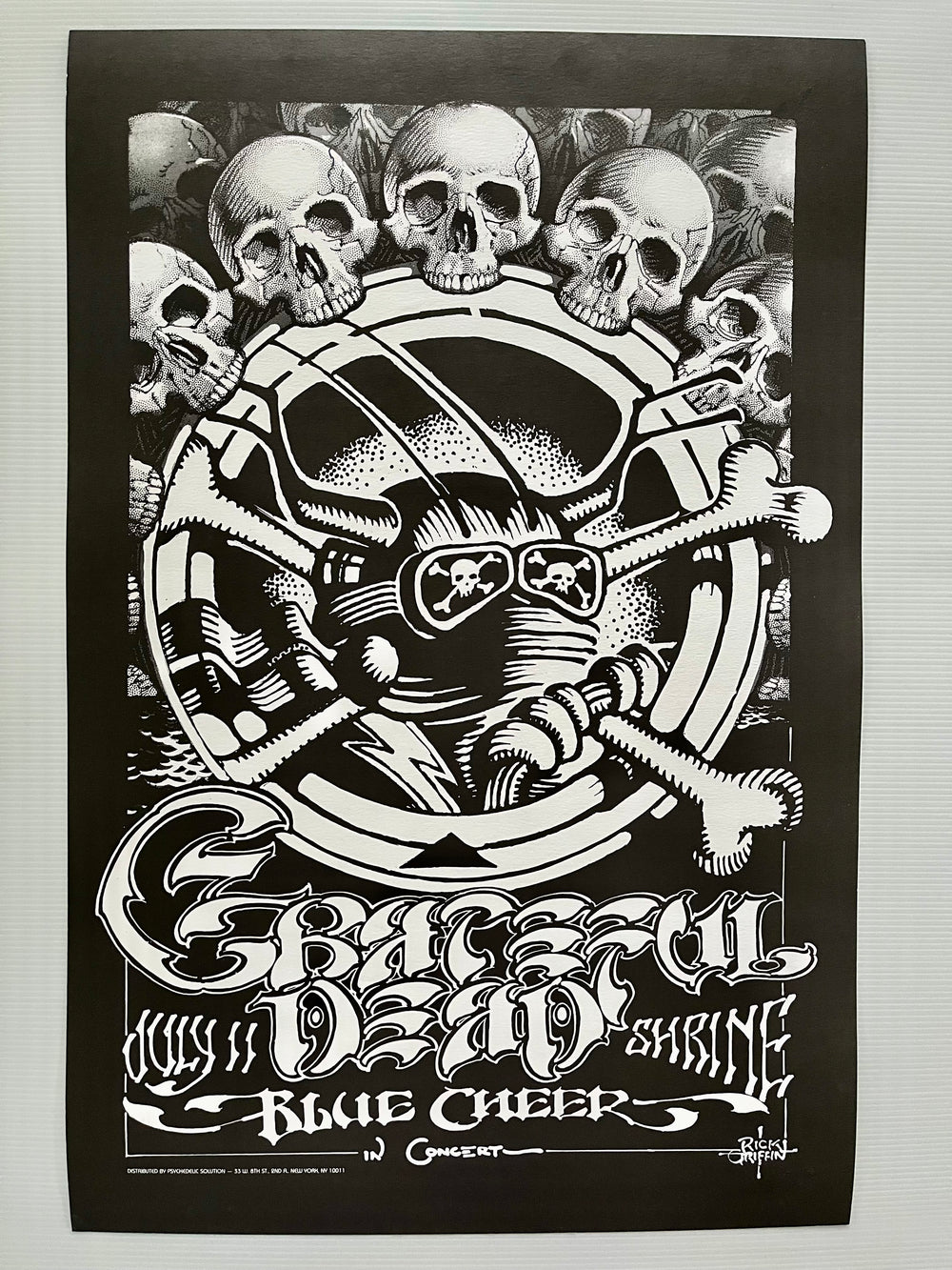 Rick Griffin Grateful Dead Blue Cheer Shrine 1968 Psychedelic Solution Poster
