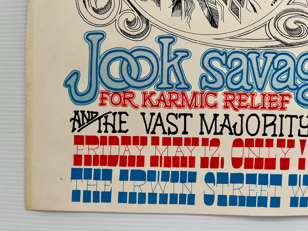 Rick Griffin 1967 Medicine Show Original Concert Poster Charlatans Jook Savages AOR 2.300