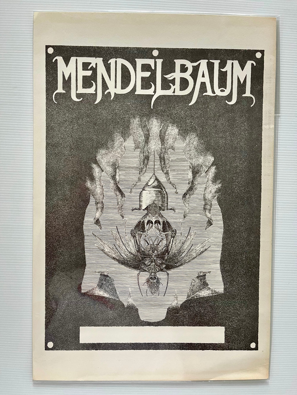 Vintage c.1970 MENDELBAUM Psychedelic Rock Poster San Francisco 11.5 x 17.5