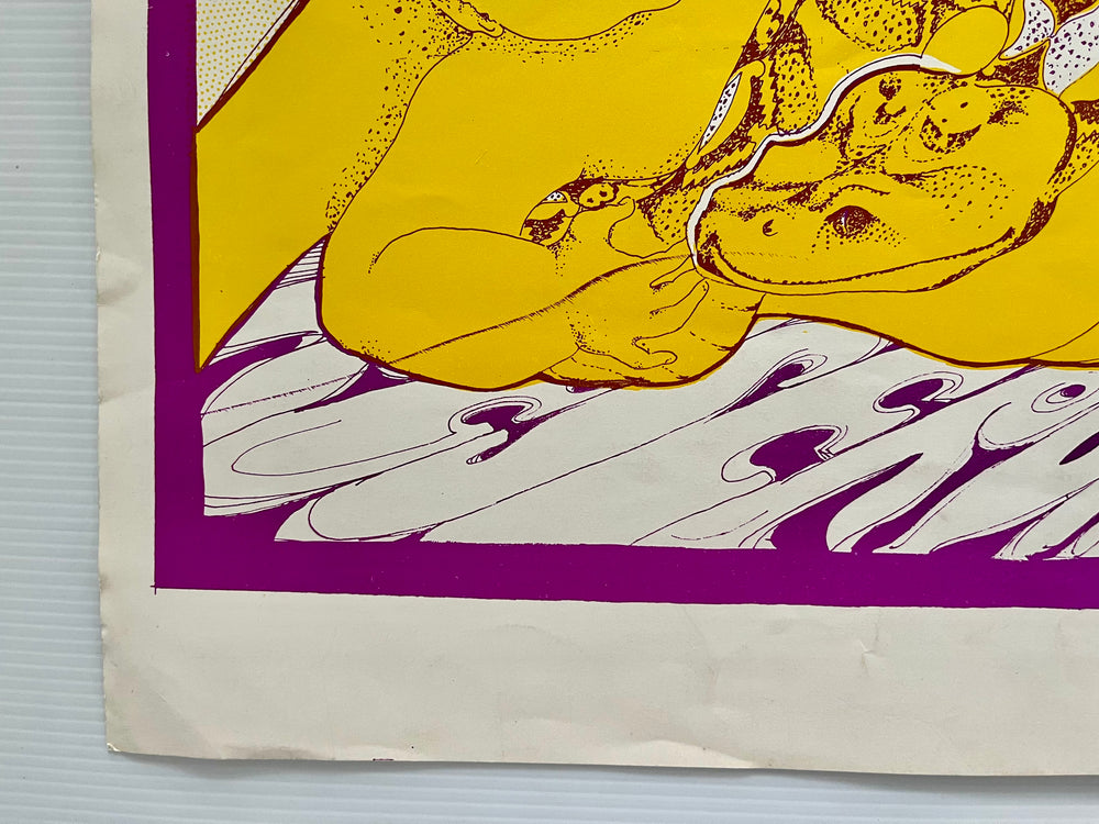 RARE 1968 The Passage Psychedelic Theater Poster Jack DeGonia Original 60s