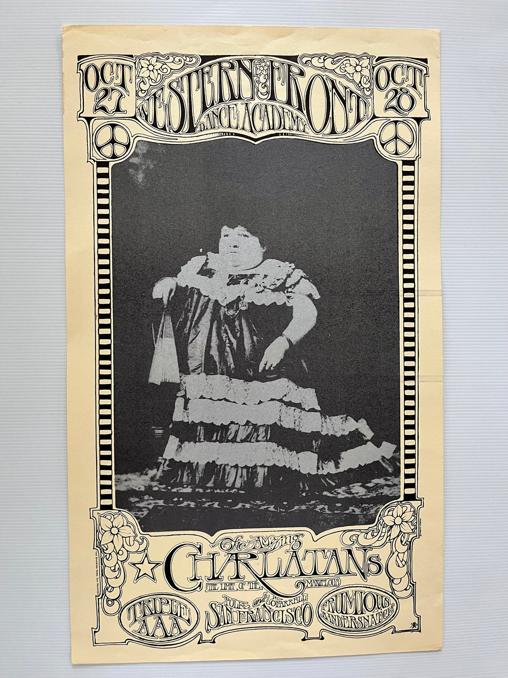 Charlatans Frumious Bandersnatch 1966 Stanley Mouse Western Front AOR 2.200 Poster