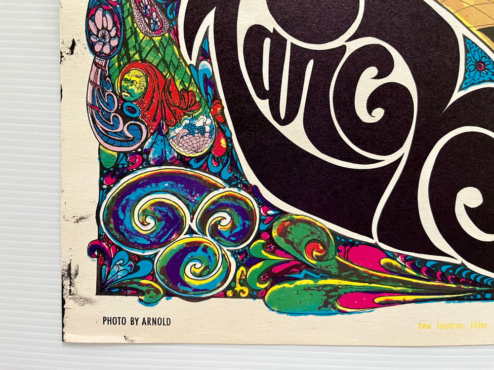 Carson-Morris 1967 Imagination Psychedelic Calendar Poster Tea Lautrec Litho SF